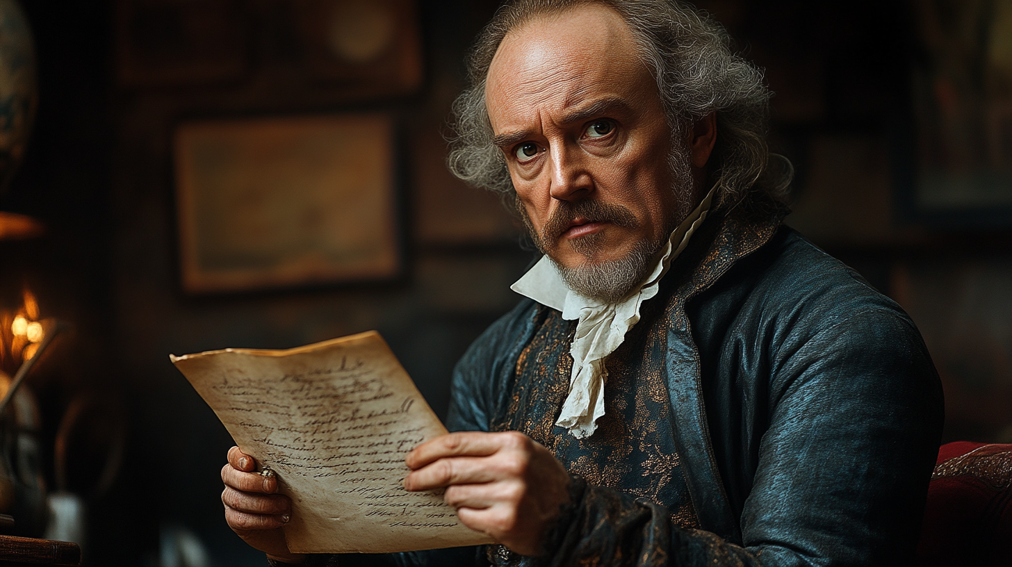 Lettre de refus du manuscrit de Hamlet à M. William Shakespeare