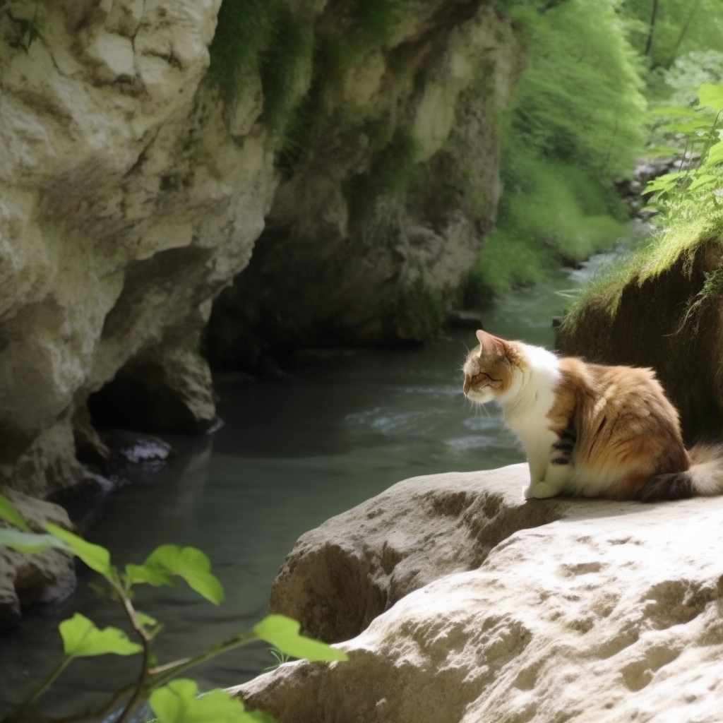 [Expressions par IA] « Chat échaudé craint l'eau froide »