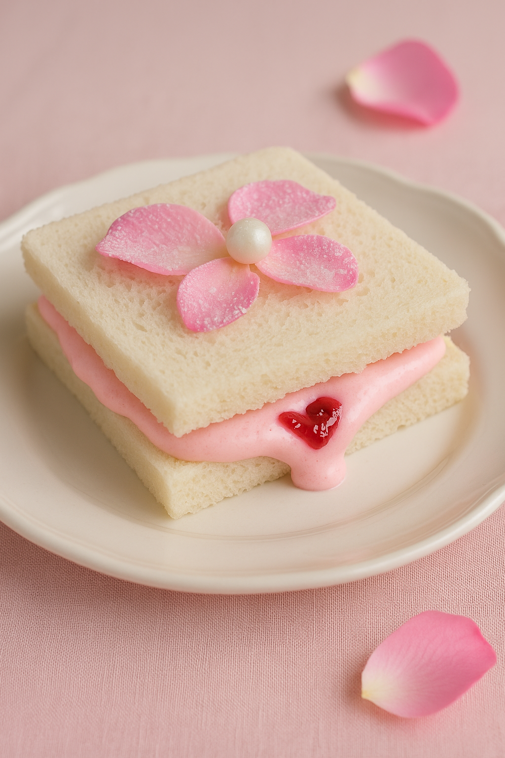 [Gastro-littérature] Le Sandwich Barbara Cartland — “Passion et pétales”